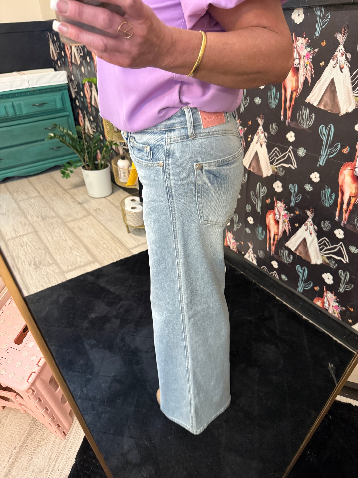 Judy Blue Retro Wide Jeans