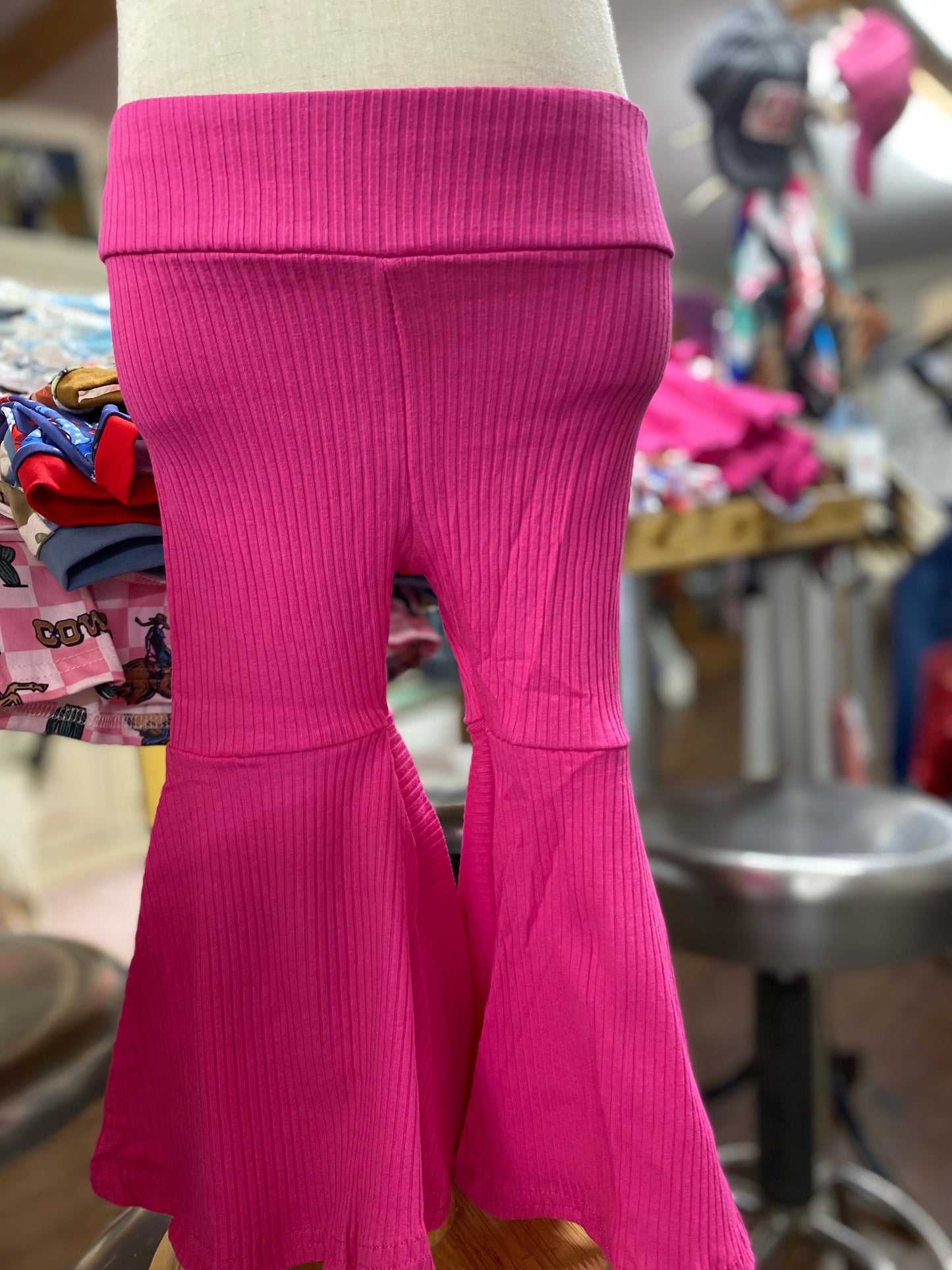 Kids Fuchsia Bell Bottoms