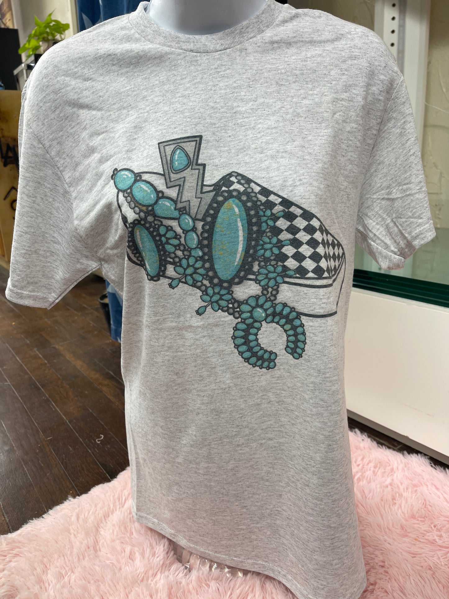 Turquoise & Vans T-Shirt