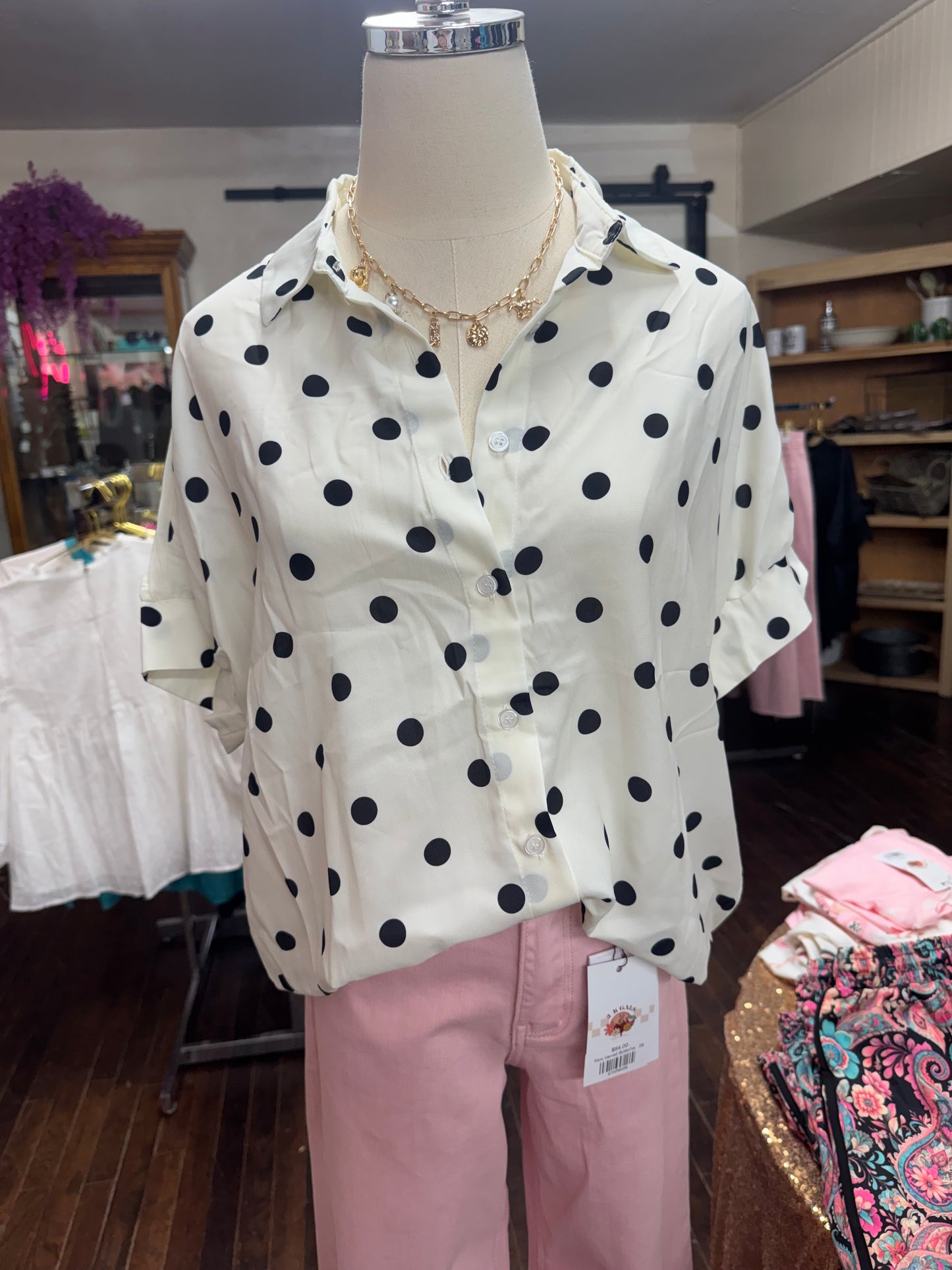Polka Dot Blouse