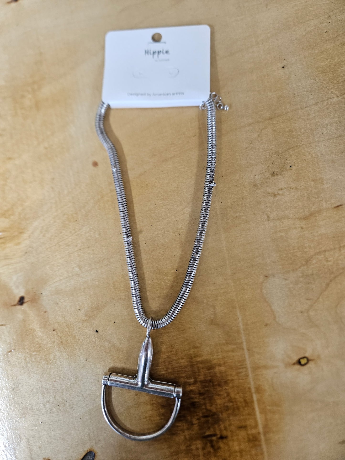 Silver Snaffle Bit Necklace