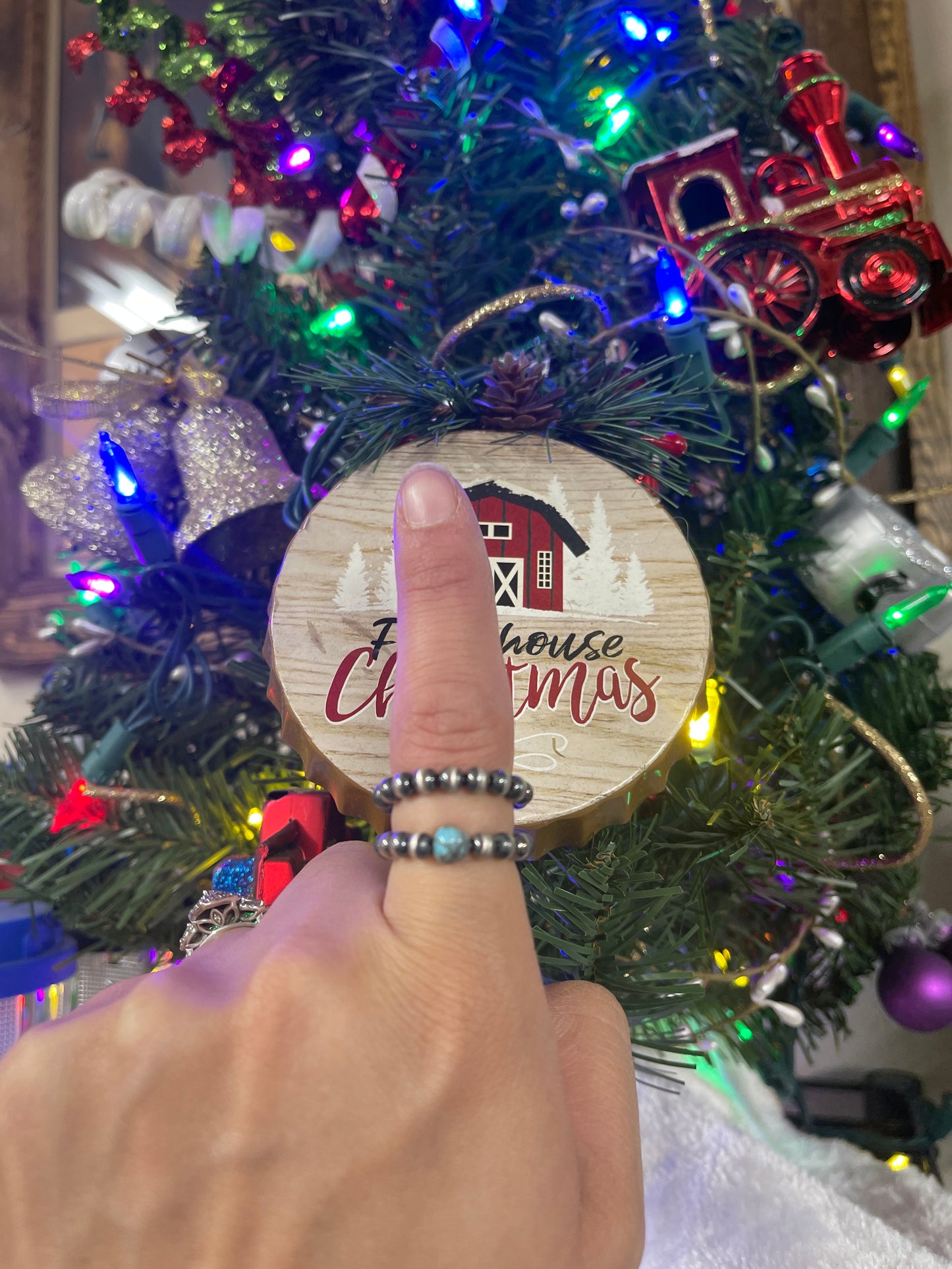 Navajo Pearl Stretch Rings