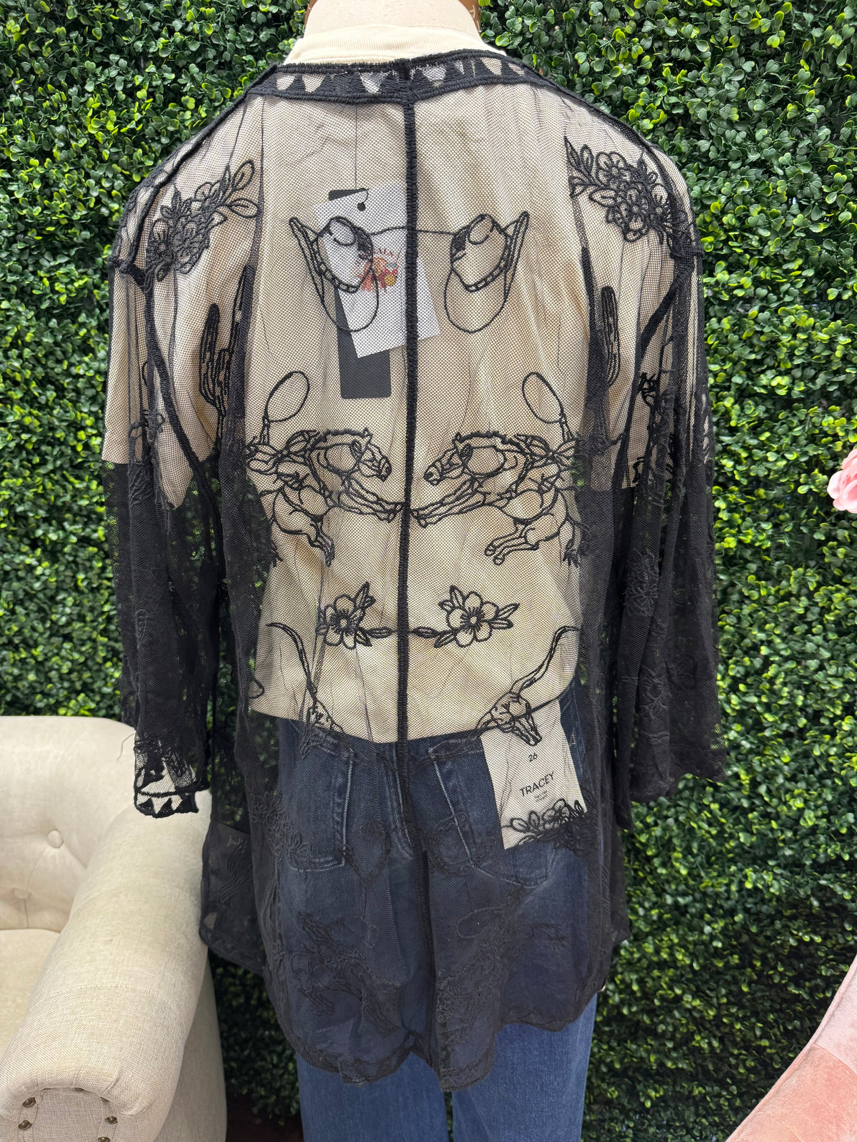 Western Lace Kimono