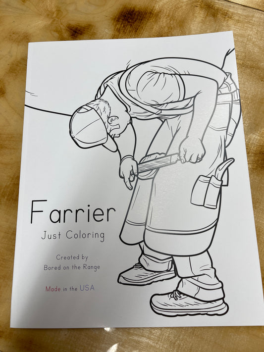 Farrier Just Coloring Book