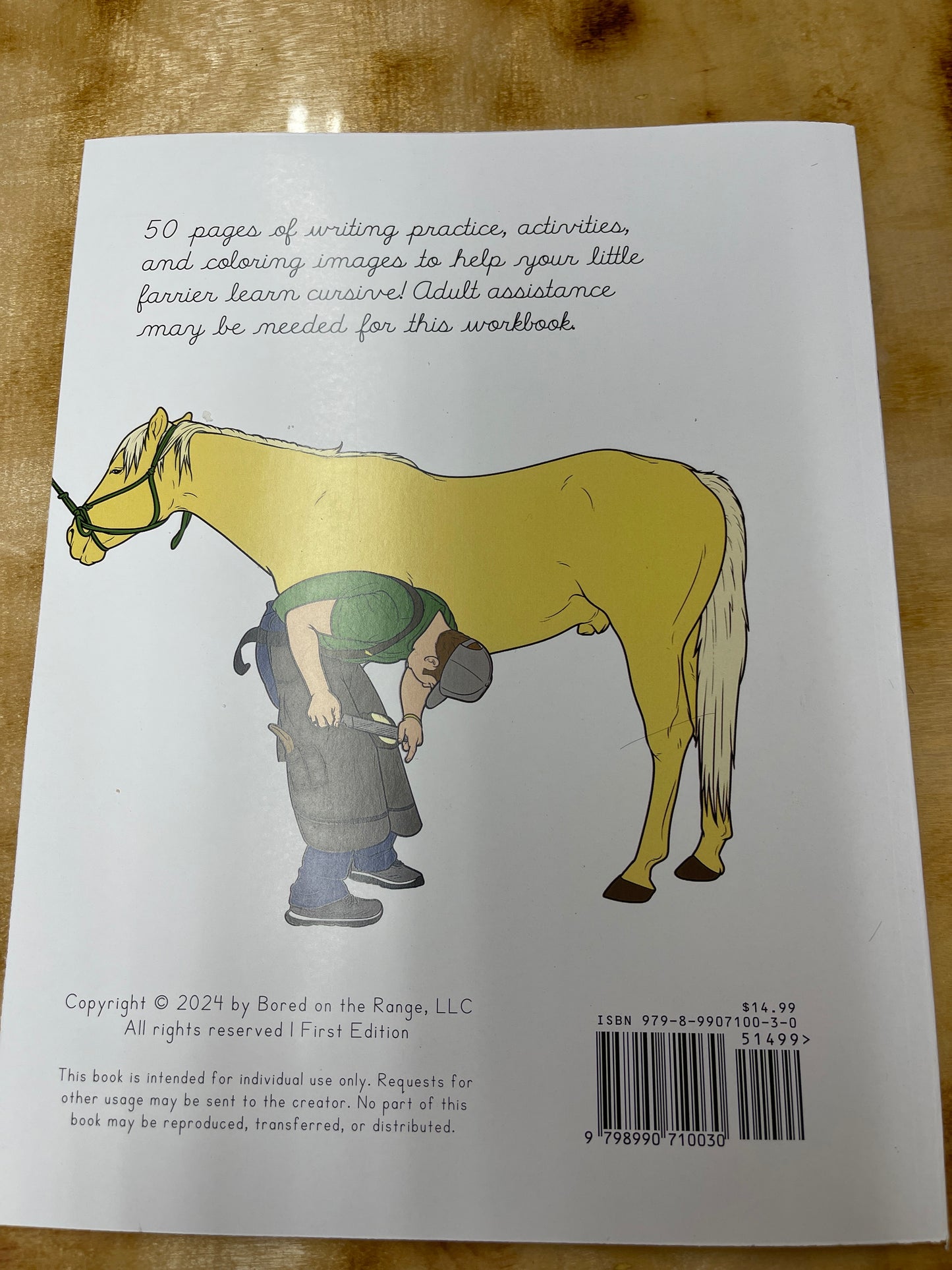 Farrier Cursive Handwriting Workbook