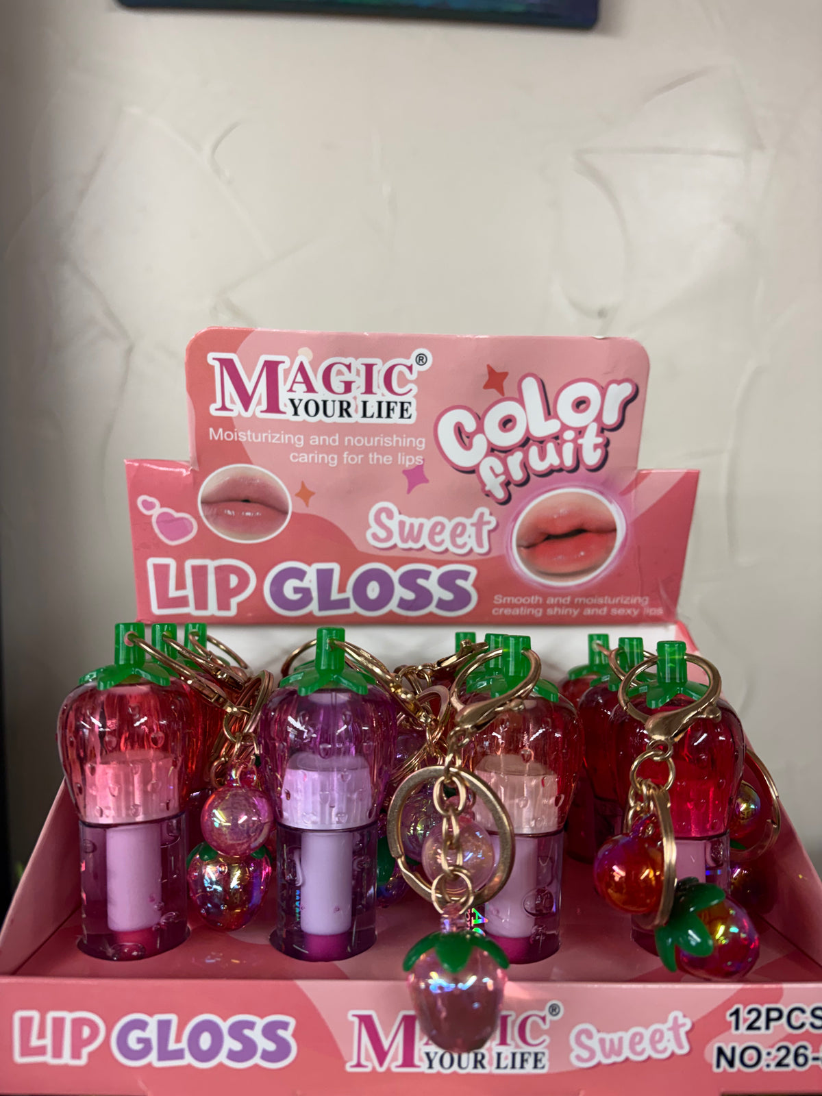 Lip Gloss Keychain