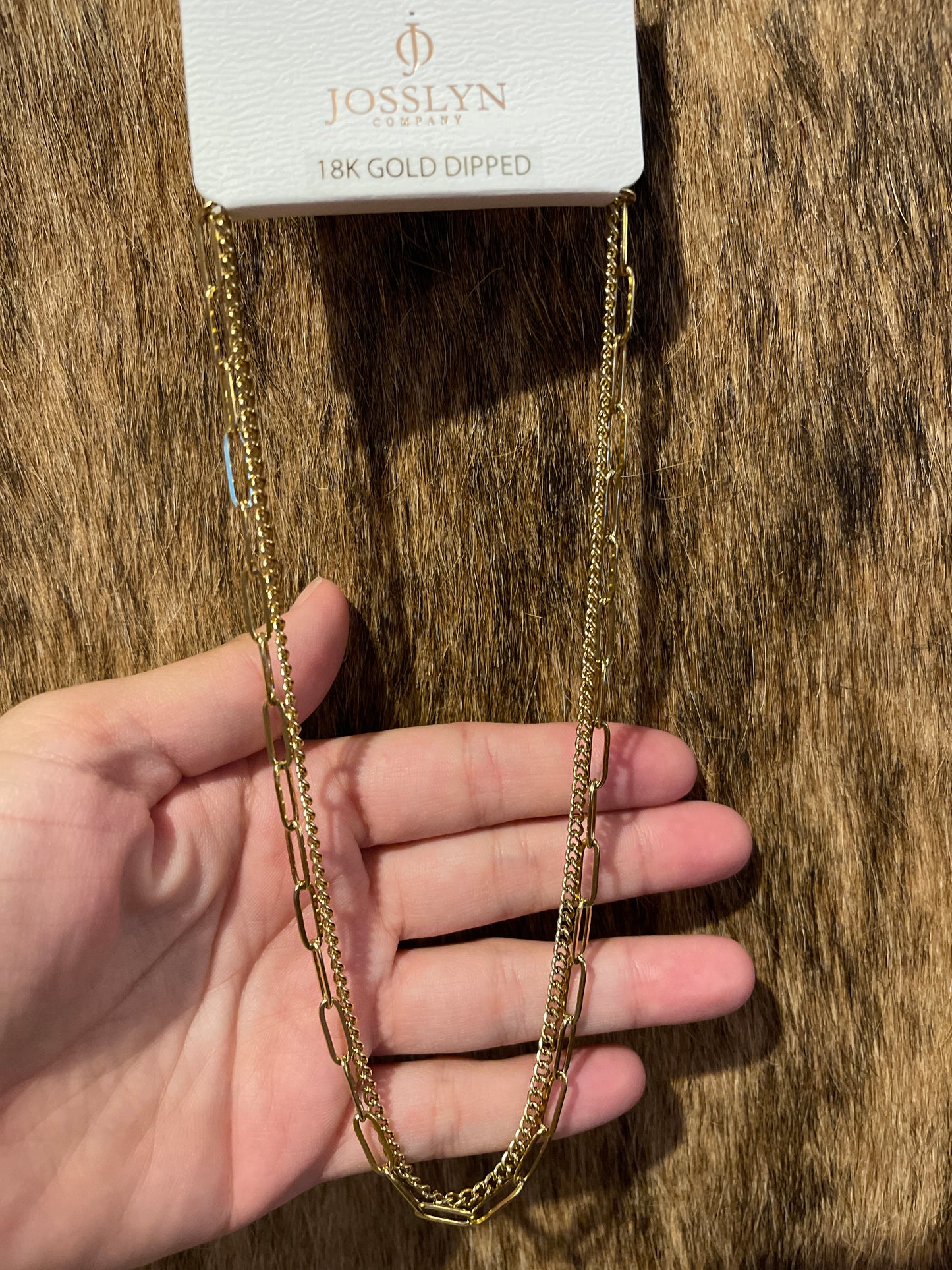 Gold Layered Chain Necklace