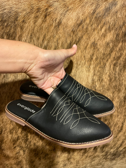 Women’s Embroidered Mule Shoes