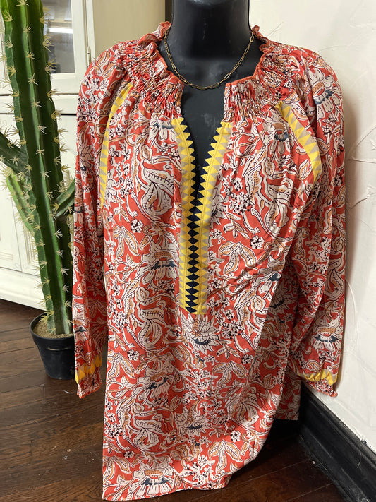 Boho Print Blouse