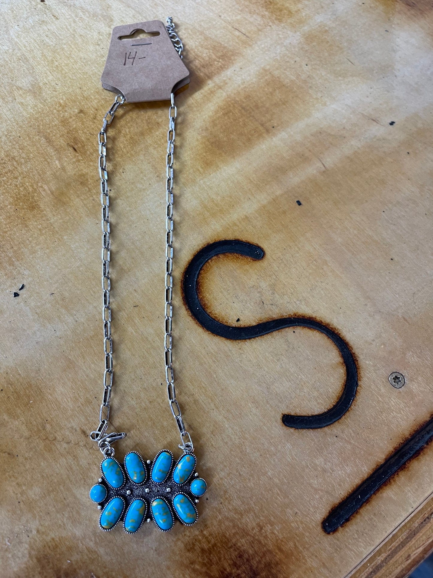 Rodeo Roots Faux Turquoise Necklace