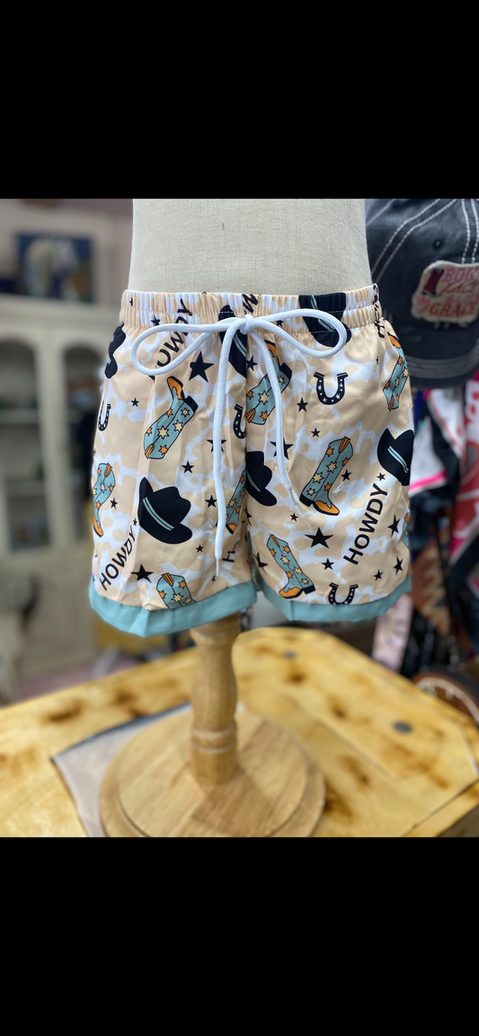 Kids Western Swim Trunks