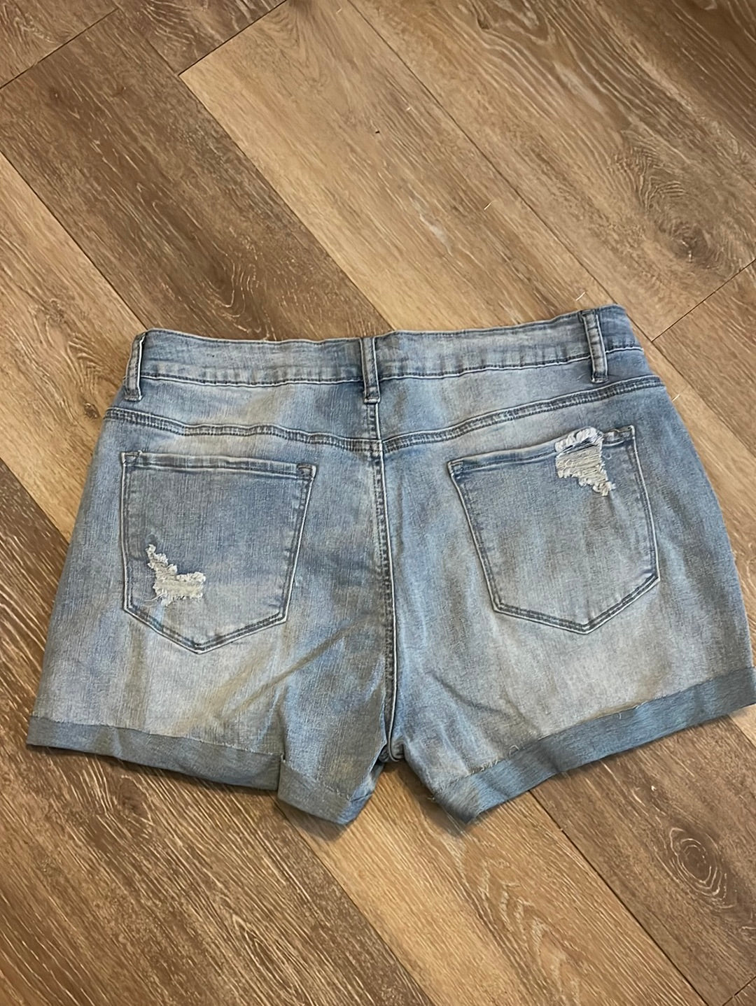 5 Button Jean Shorts