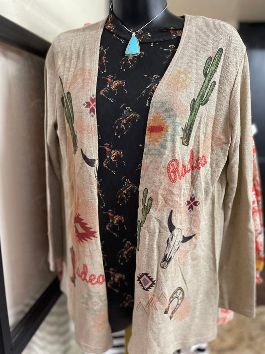 Western Desert Knit Cardigan