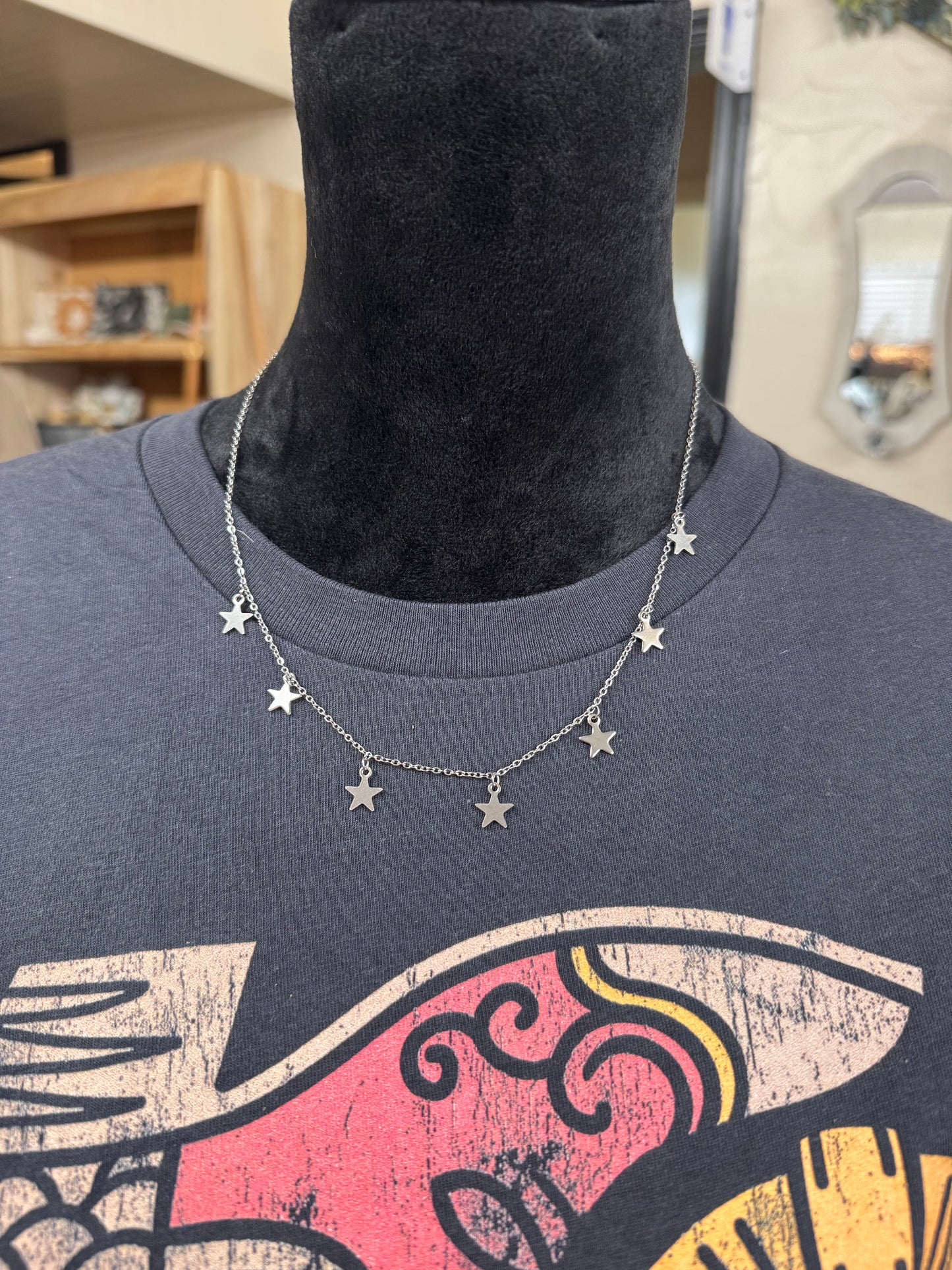 Silver Star Neclace