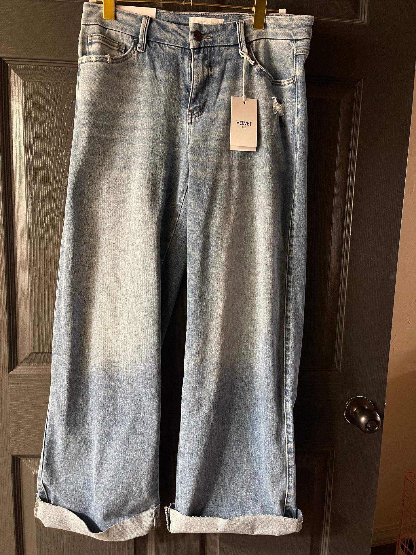 Vervet Mid Rise Wide Leg Jeans