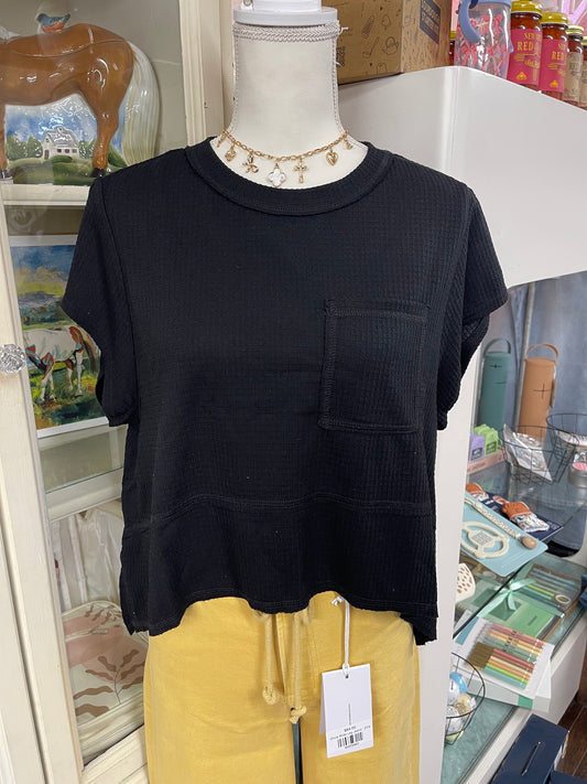 Waffle Knit Top *2 Colors