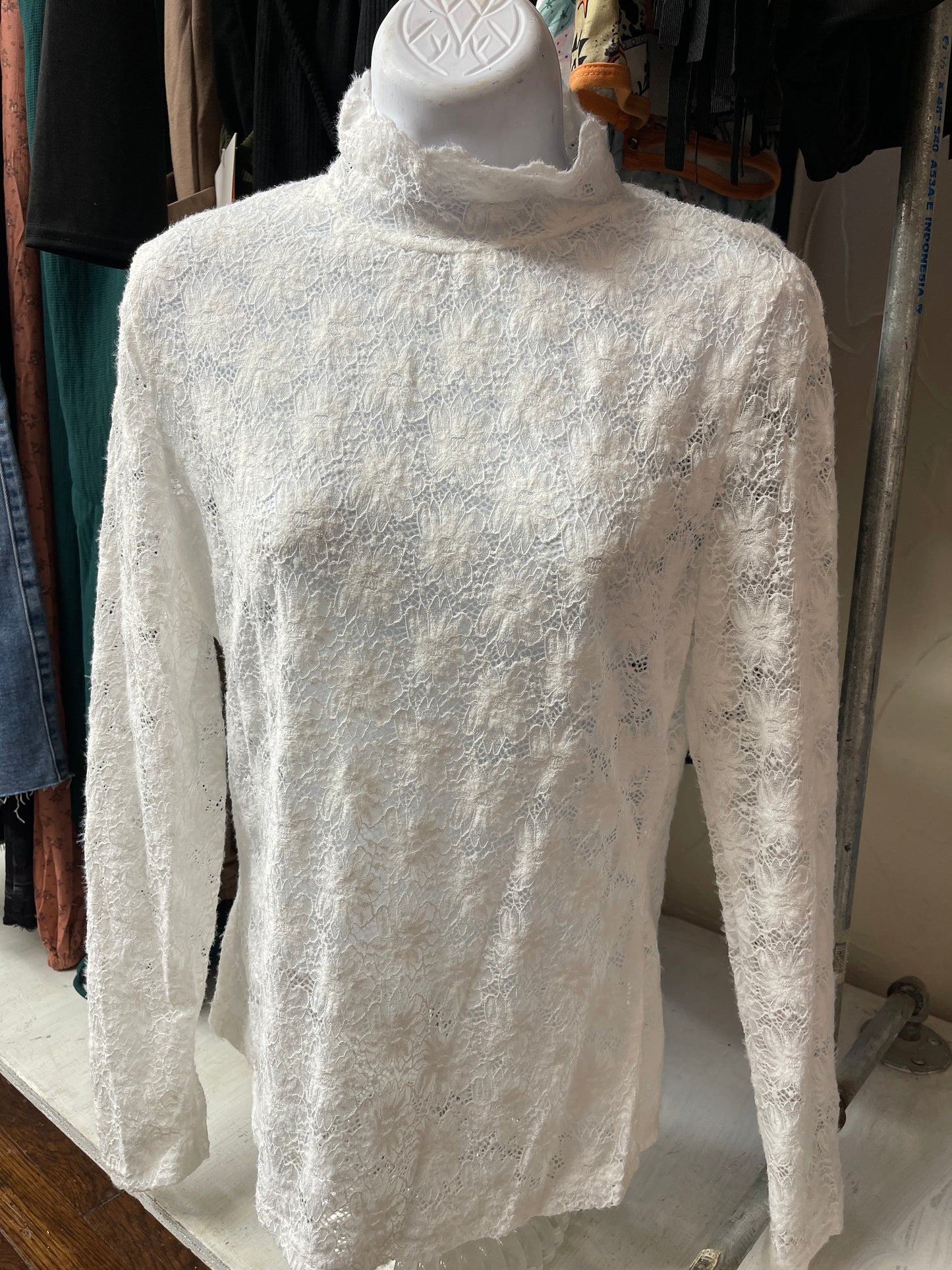 Lace Long Sleeve Undershirt Top **2 options