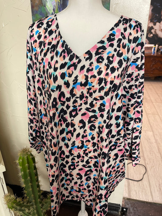 Neon Leopard Blouse