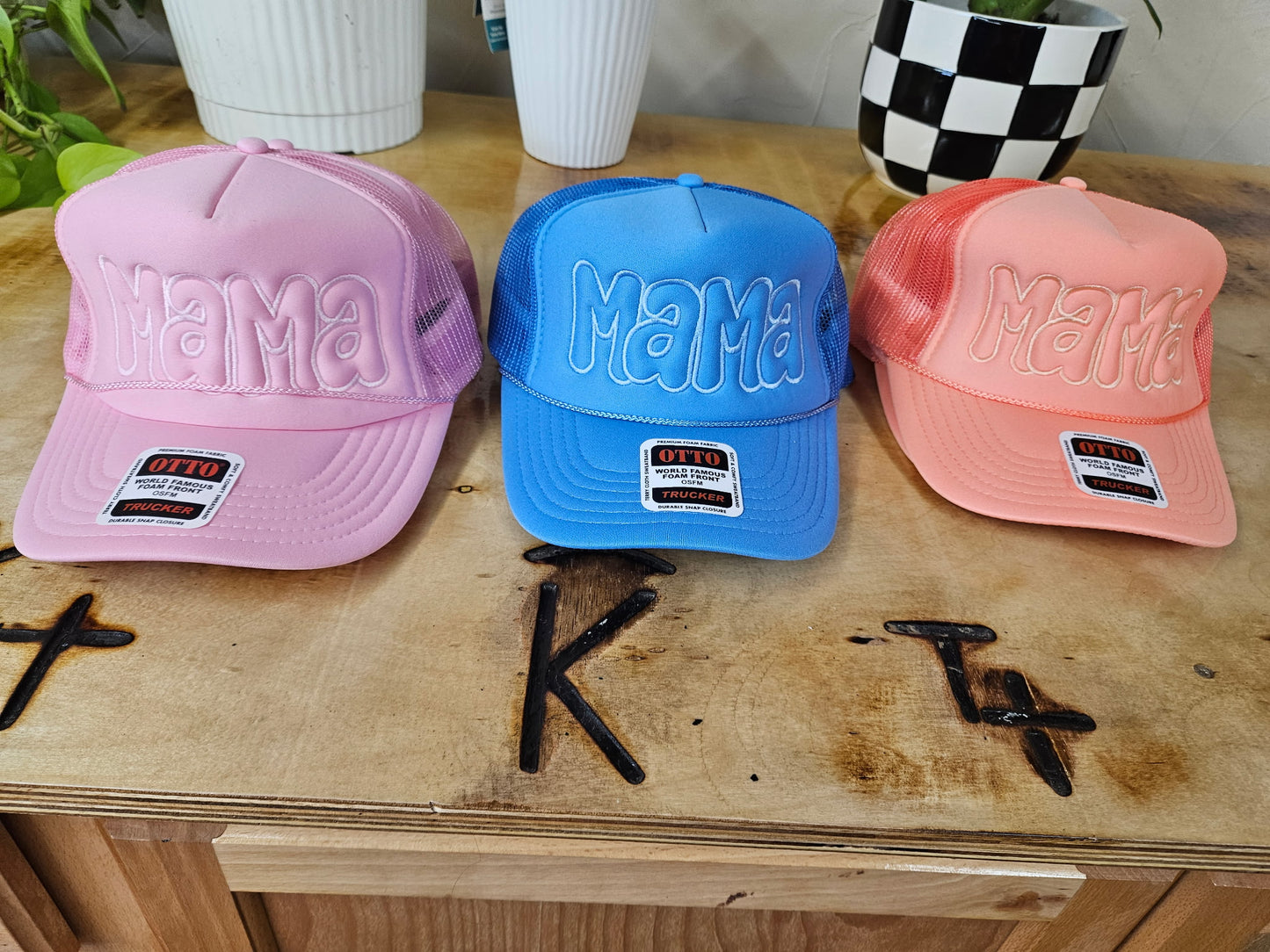 Mama Bubble Foam Embroidered Cap