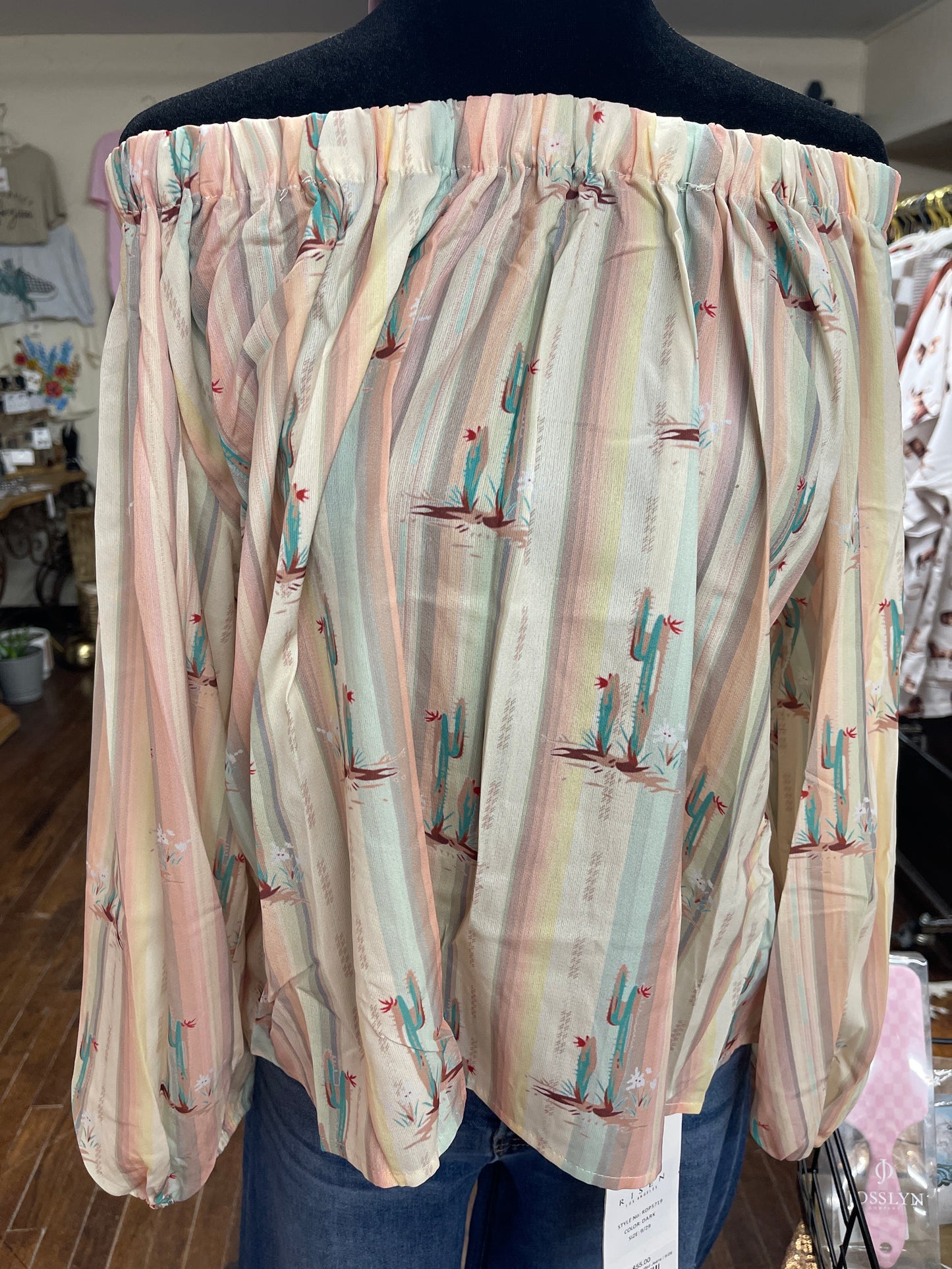 Western Off Shoulder Blouse