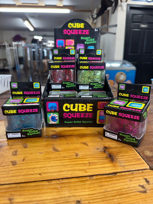 Glitter Squishy Cube