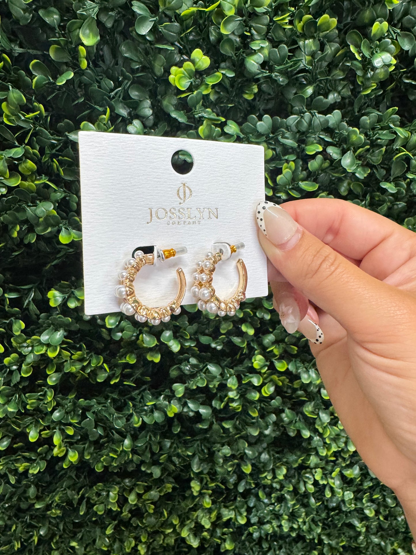 Mini Pearl Hoop Earrings