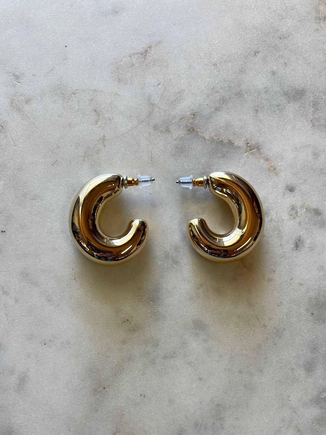 Puffy Hoop Earrings