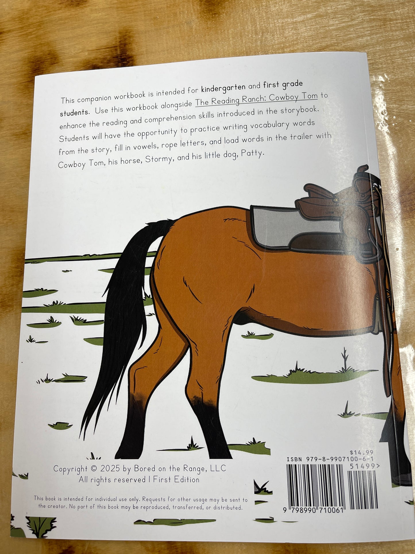 The Reading Ranch: Cowboy Tom Workbook One