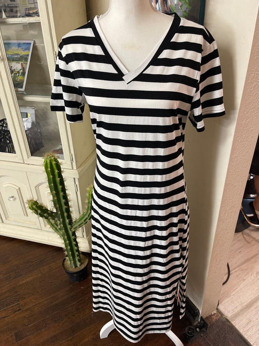 Black & White Striped Dress