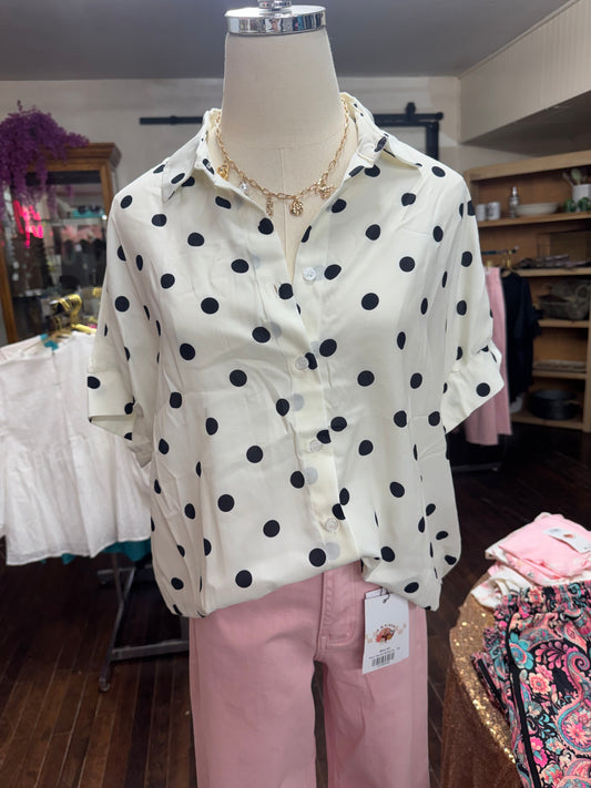 Polka Dot Blouse