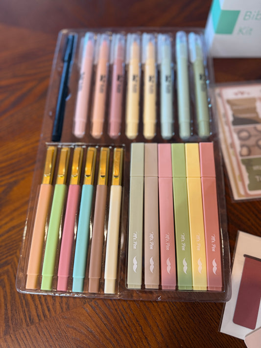 Tan Bag Bible Journal Kits