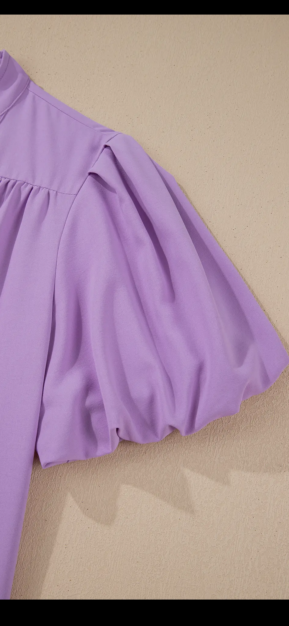 Lavender Puff Sleeve Blouse