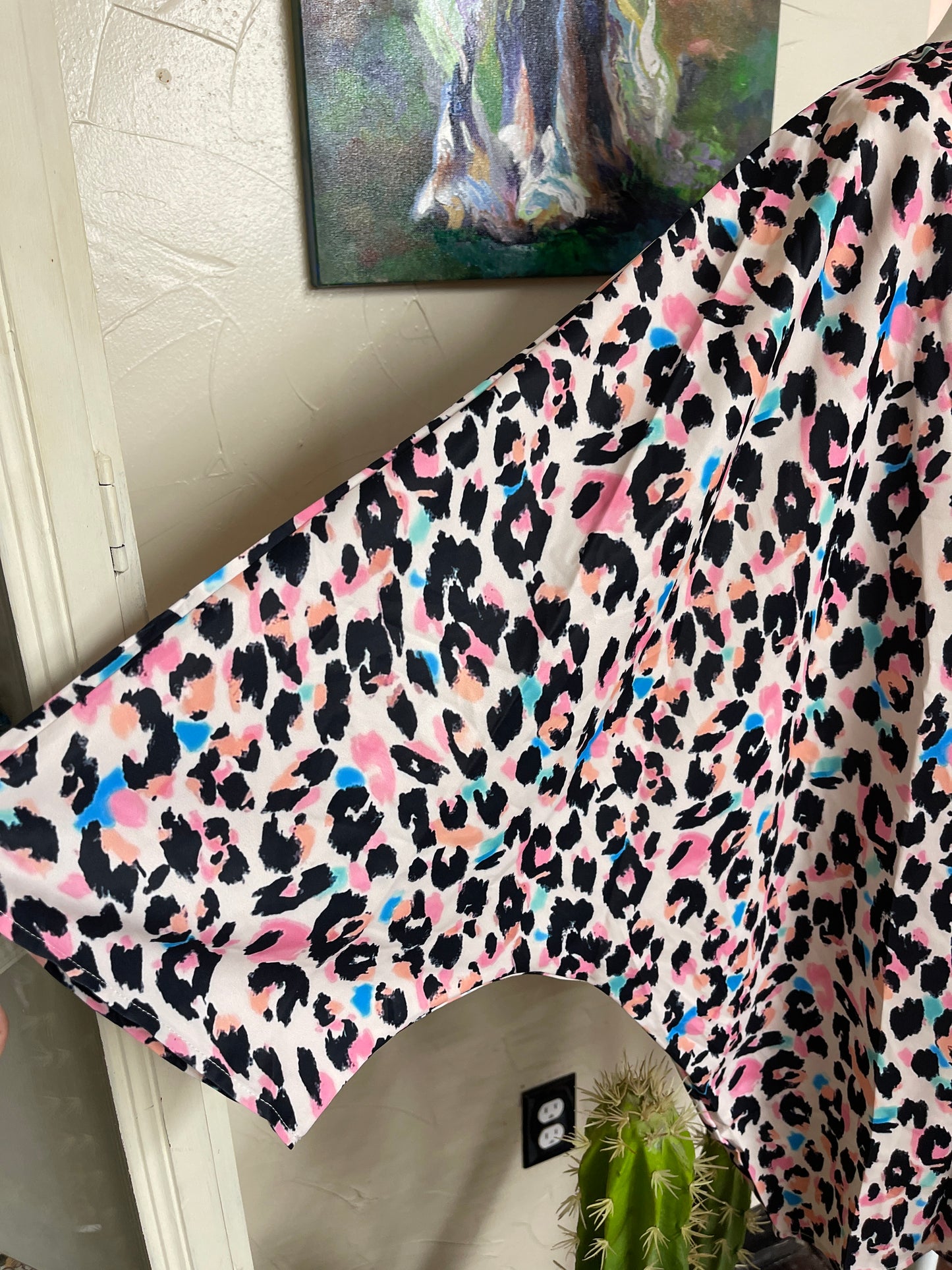 Neon Leopard Blouse