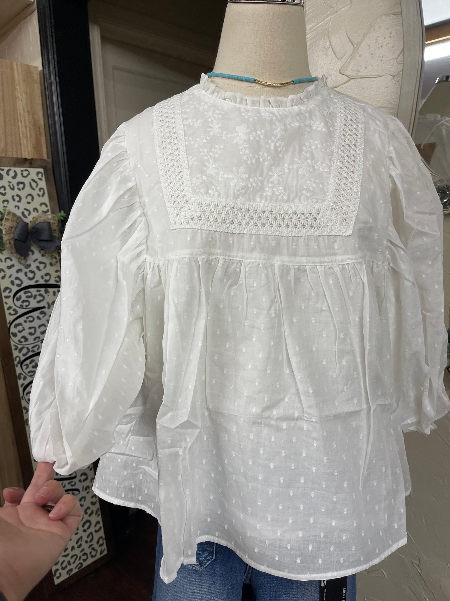 Puff Sleeve Blouse *2 colors