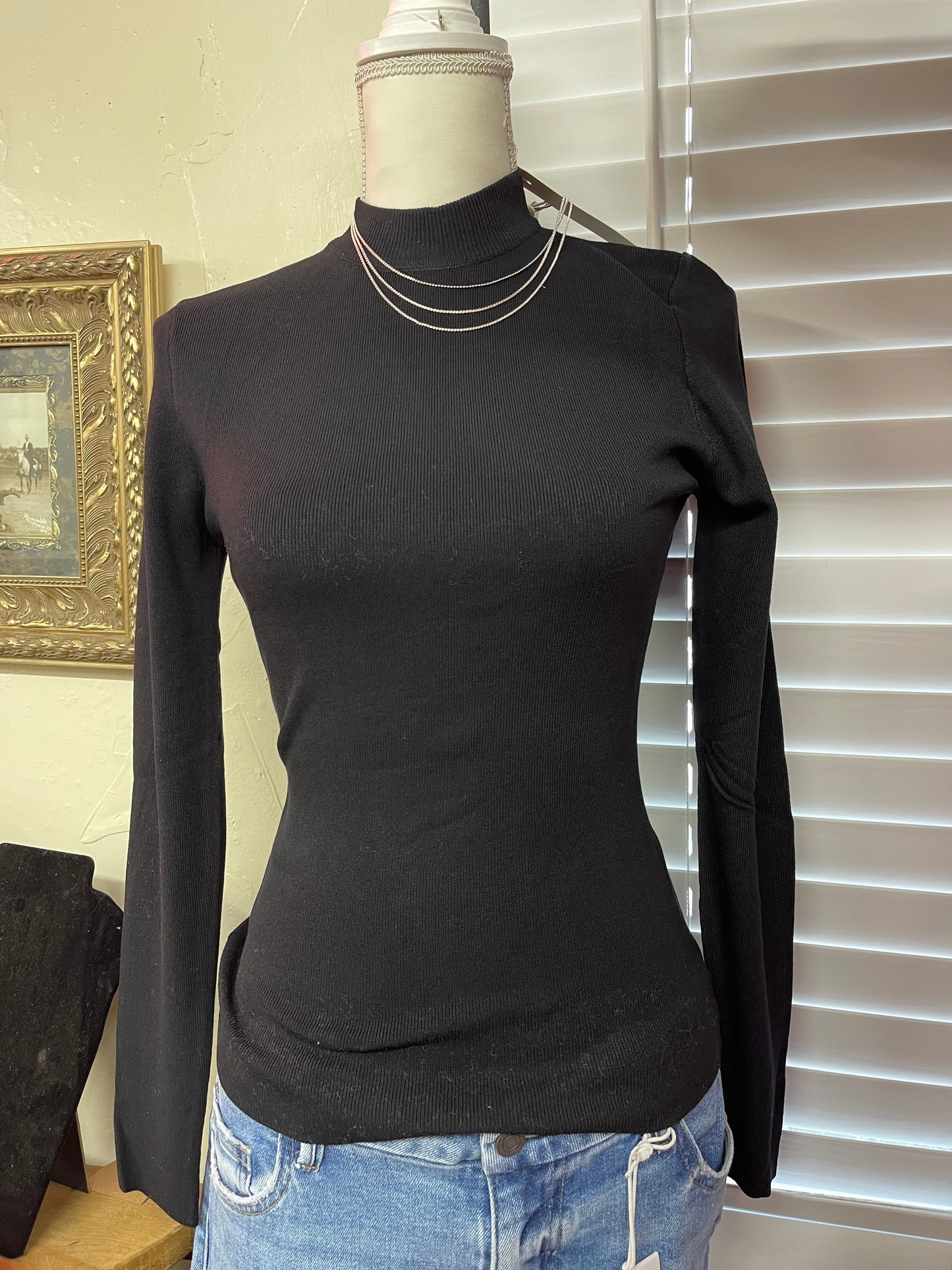 Mock Neck Knit Top ** 2 options