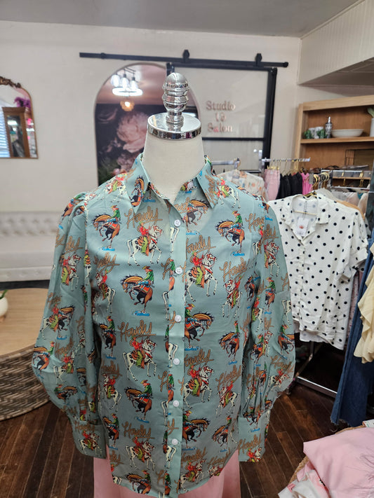 Sheer Howdy Top