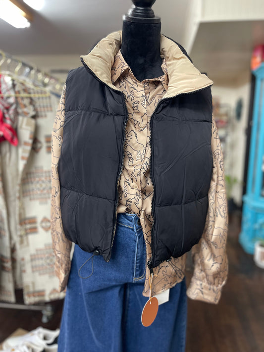 Reversible Puffer Vest **2 options