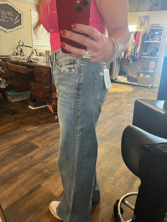 Vervet Mid Rise Wide Leg Jeans