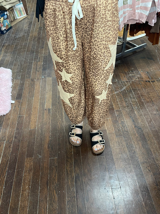 Western Leopard Jogger Pants