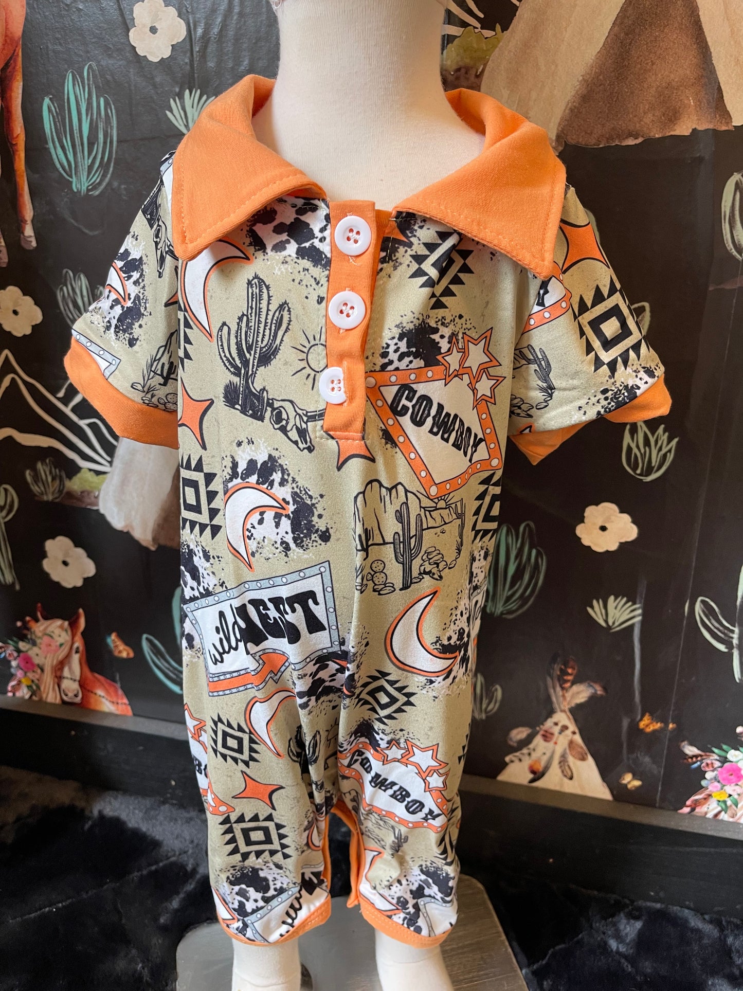 Kids Cowboy Romper