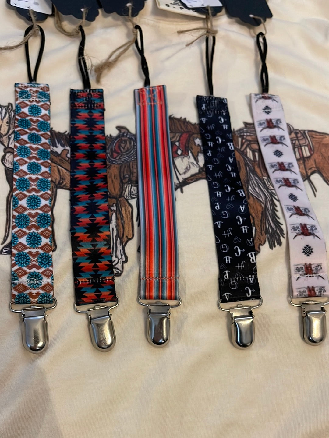 Western Pacifier Clips