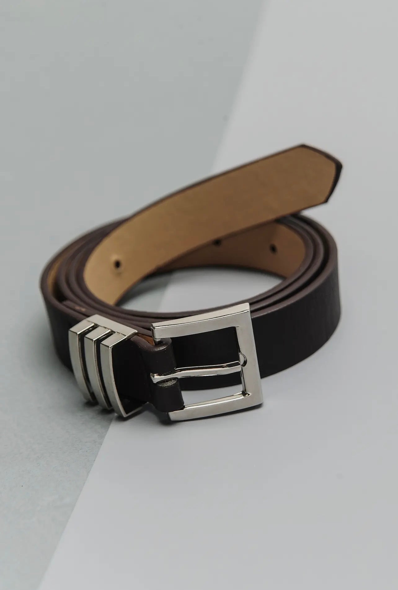 Square Buckle Leather Belts