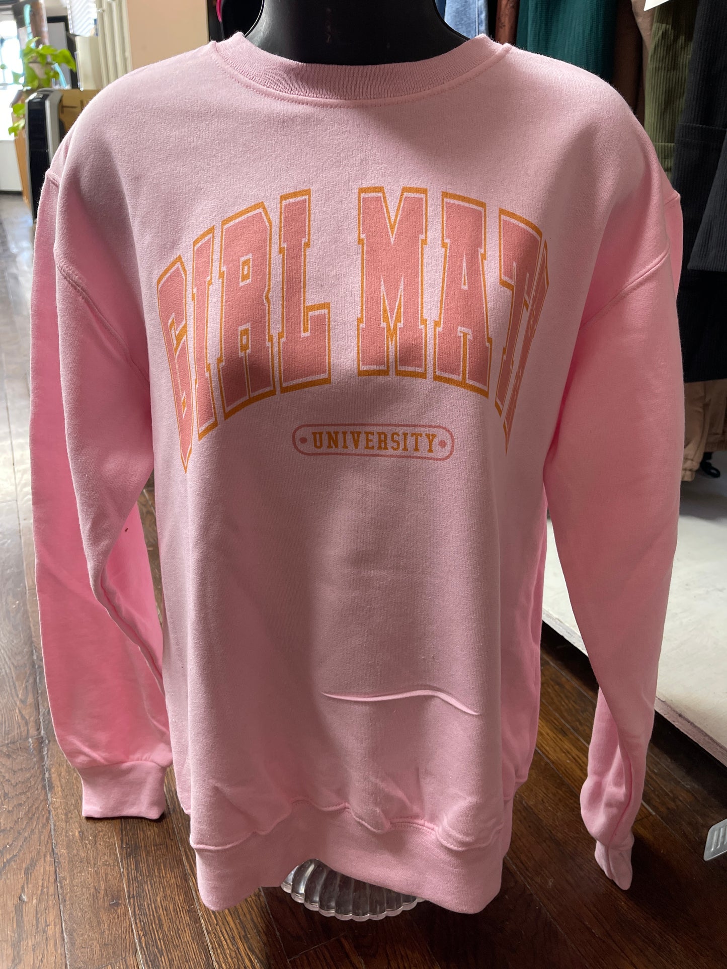 Pink Girl Math University Sweatshirt