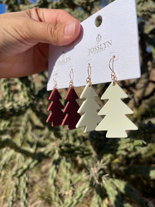 Christmas Tree Earrings **2 options