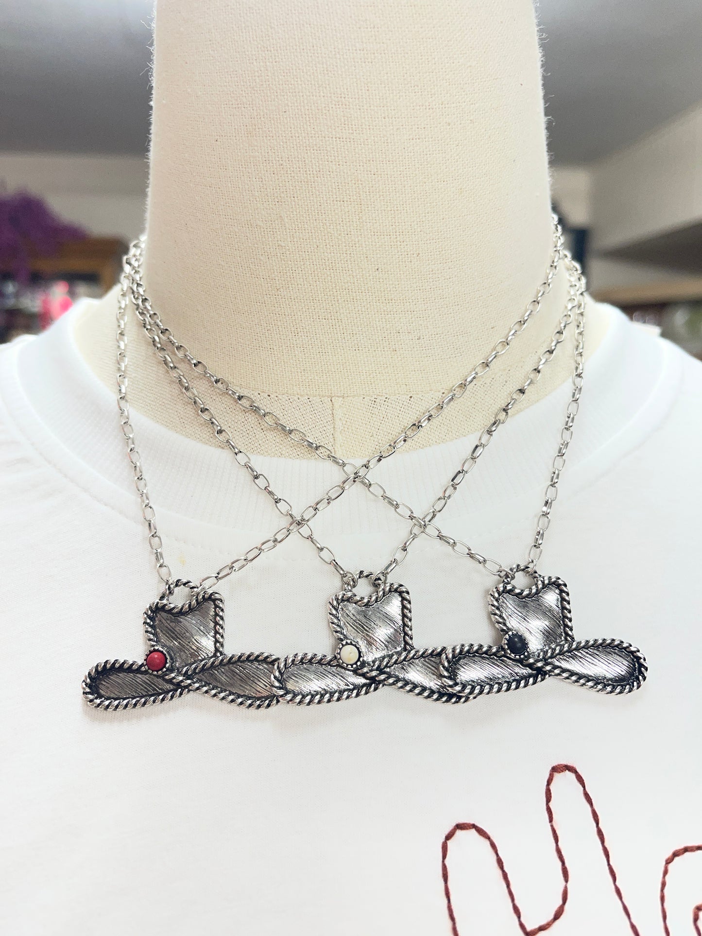 Cowboy Hat Necklace