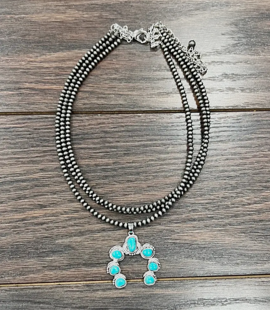 Squash & Navajo Pearl Necklace