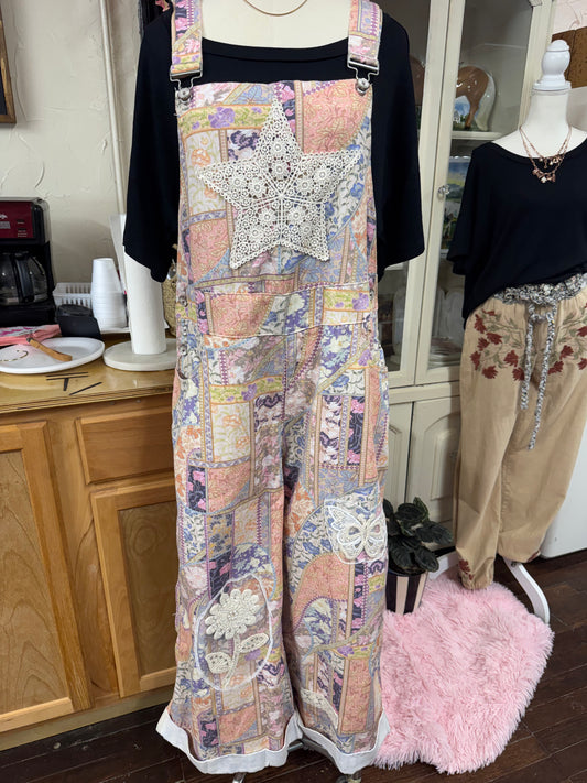 Boho Crochet Overalls