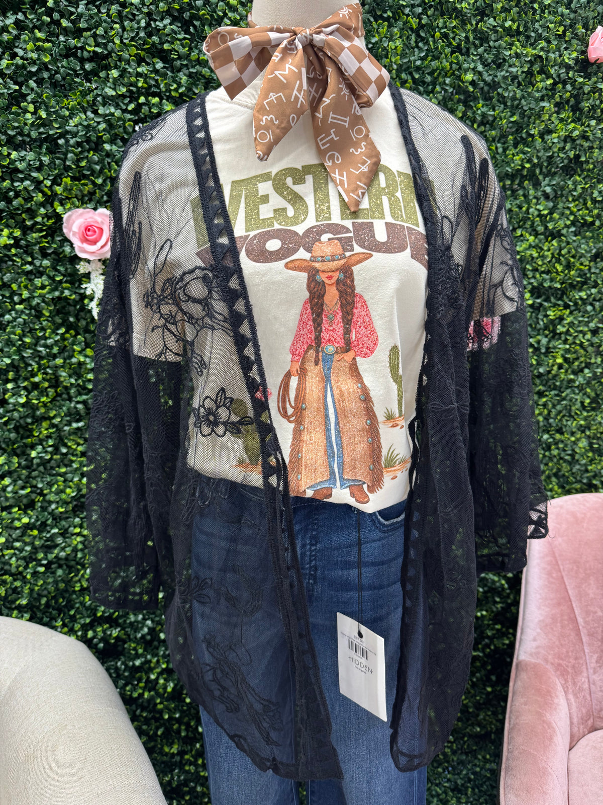 Western Lace Kimono